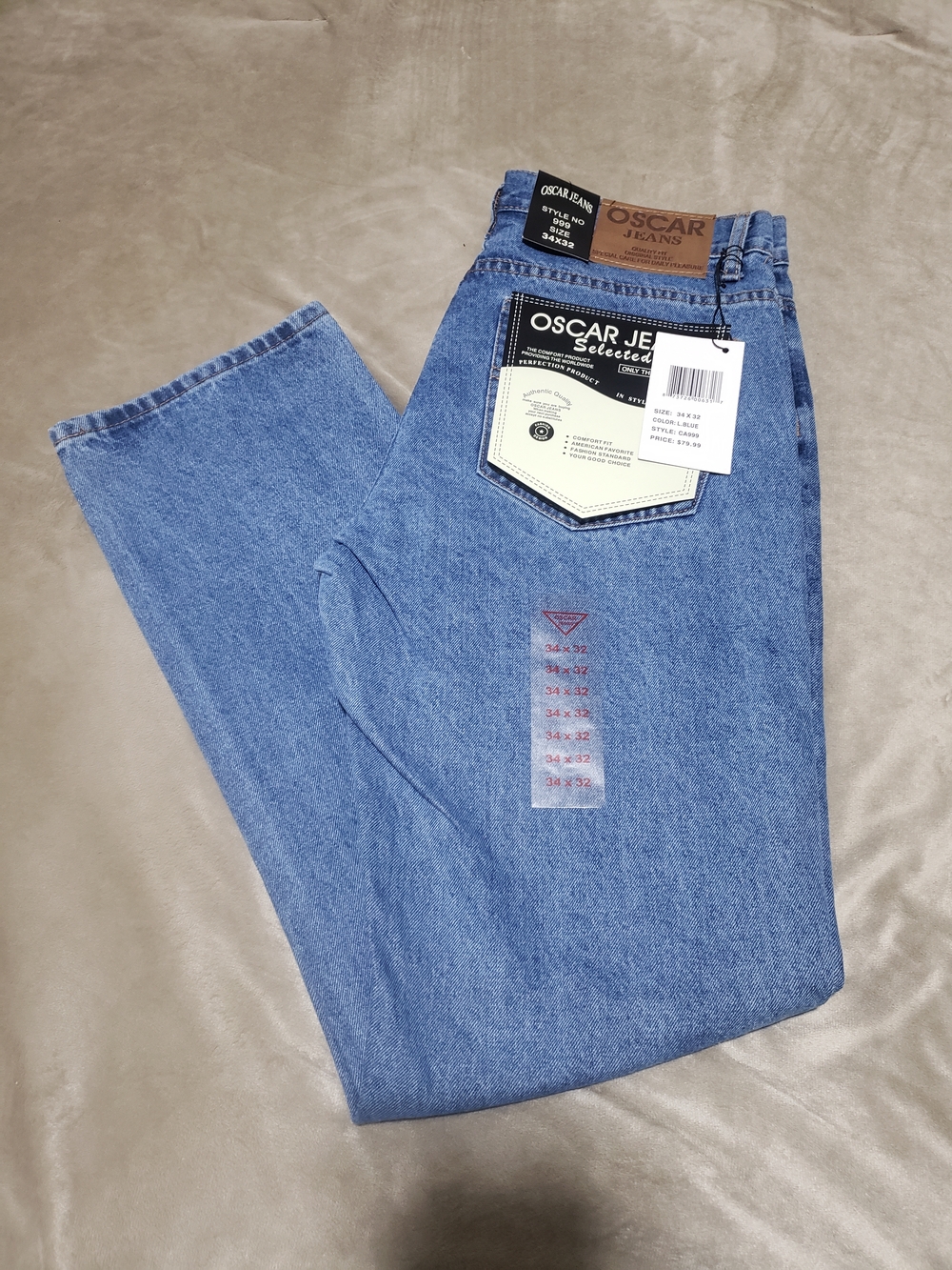 Oscar Jeans Relaxed Fit Light Blue Denim Jeans